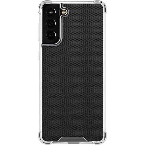 Specialty Vinyl Black Hex Texture Galaxy S21 FE Clear Case